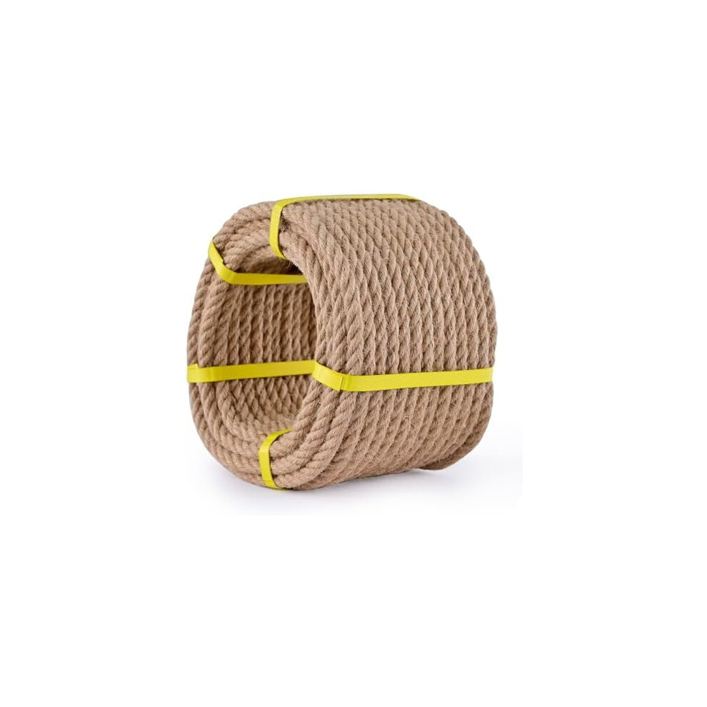 Jute Rope 12Mm X 30M Natural Heavy-Duty 9104899483737