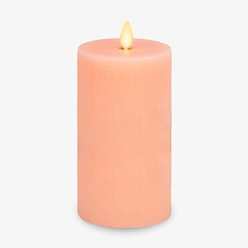 Loden groene LED-zuilkaars 3" x 6,5"