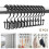 Crochets doubles noirs pour rideau de douche – Métal, 1