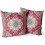 Μαξιλαροθήκες boho από βαμβάκι 16x16 ιντσών, σετ 2 τεμαχίων 1