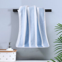 Koraalfleece handdoek blauw 75x35cm