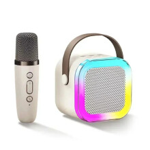 Cainteoir Bluetooth Gan Sreang le Micreafón agus Soilse RGB