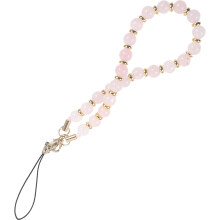 Ciondolo per cellulare con perline rosa – Stile bohémien