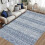 Boho geometrisch vloerkleed 8x10ft 1