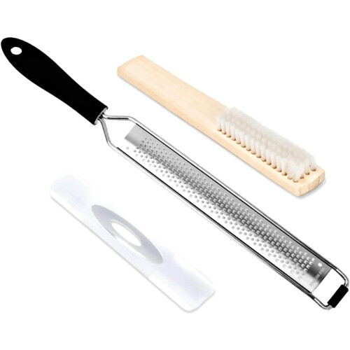 Edelstahl-Zester mit Reinigungsbürste