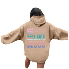 Dam Kristna Grafiska Hoodies Höstmode Bokstavstryck Långärmad Tröja Bibelvers Religiösa Lösa Toppar