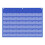 Pocket Chart Blue Oxford Cloth 36 Slots 1