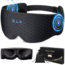 Μάσκα ύπνου Bluetooth – 3D συσκότιση, αποσπώμενο κάλυμμα ματιών