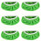 Herbruikbare microvezel dweilpads, 6 stuks, grasgroen 1