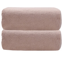 2er-Pack extragroße Badetücher 70 x 135 cm Korallensamt