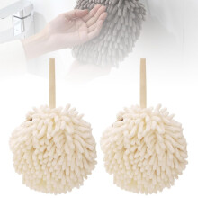 Serviettes à mains en chenille à séchage rapide, 2 pièces, bleues