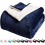 Κουβέρτα Sherpa Fleece Queen Size Navy Blue 1