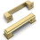 Brushed Gold Cabinet Pulls 3-inch Center 10-Pack 1