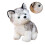 Harmaa Husky-pehmolelu – 30 cm, pehmeää PP-puuvillaa 1