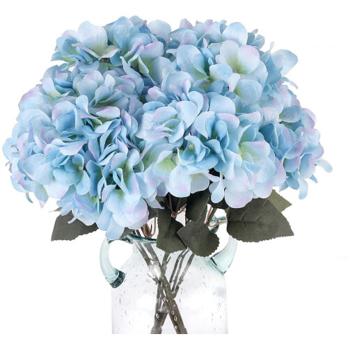 Buquê de hortênsias de seda com hastes – 1 peça
