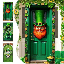 Rideau de porte pour la Saint-Patrick, idéal pour les grandes fêtes, la décoration murale de jardin ou de chambre, et les décorations de vacances.