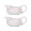 Saucière en porcelaine blanche avec bec verseur de précision 1
