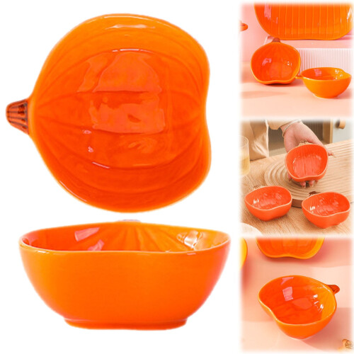 Pompoen keramische serveerschaal 10 cm - Multifunctioneel