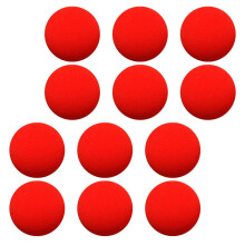 Bola de esponja vermelha para mágicas - 12 peças