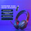Wireless Gaming Headset 2.4G Bluetoth 4 Modes Adjustable Lightweight Black Red 3