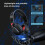 Wireless Gaming Headset 2.4G Bluetoth 4 Modes Adjustable Lightweight Black Red 9