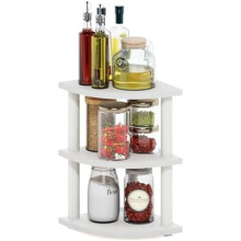 Étagère mince à 4 niveaux, bois certifié FSC, 60 cm de large