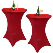 Spandex-cocktailpöydän päällinen 80 x 109 cm (4 kpl pakkaus)