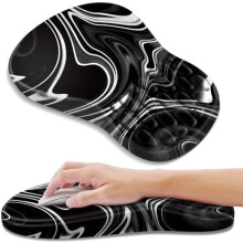 Ergonomisk musemåtte med memory foam-støtte