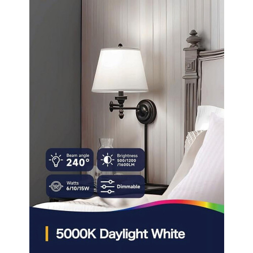 Λαμπτήρες LED 3 κατευθύνσεων A19E26Base2Pack5000K