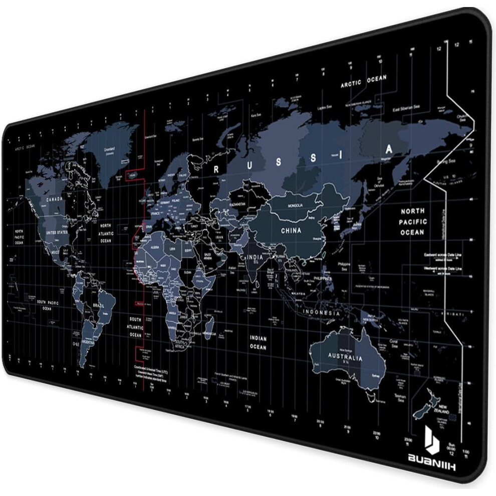 World Map Gaming Mouse Pad 400X900mm Foldable 9450273271163
