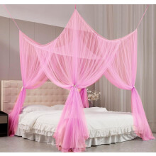 Funda de cama gótica negra con mosquitera para cama matrimonial