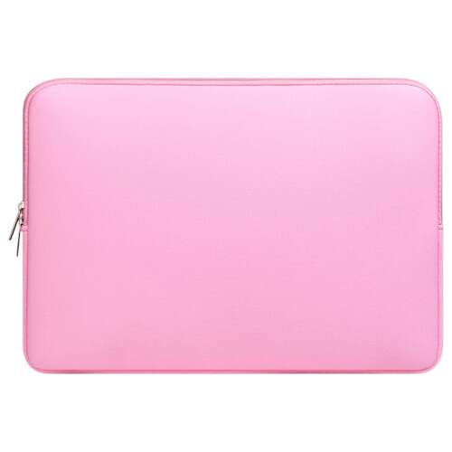 Capa rosa para laptop de 15,6 polegadas com acolchoamento de esponja.