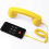 Retro phone handset Type-C wired landline receiver yellow 1 1