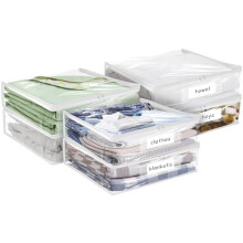 Doorzichtige PVC-opbergzakken 40x35x10cm (6 stuks)