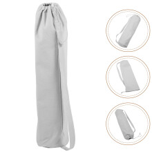 Bæretaske til yogamåtte i nylon – hvid, 77x16x16cm