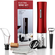 Elektrische wijnflesopenerset met LED-verlichting