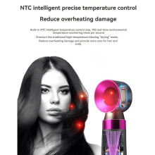 5in1 Electric Hair Dryer Hot Air Brush Multifunctional Hair Straightener Negative Ion Curler Blow Dryer StylingSet,A(EU)