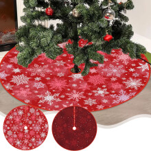 Grote fluwelen kerstboomrok