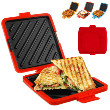Appareil à sandwichs pour micro-ondes antiadhésif portable