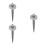 3Pièces Outil Retrait Insert Argent Acier Pour Chasse 5