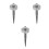3Pièces Outil Retrait Insert Argent Acier Pour Chasse 6