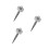 3Pièces Outil Retrait Insert Argent Acier Pour Chasse 9