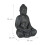 Grå Buddhastaty som ser vintage ut 70 cm 7