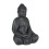 Grå Buddhastaty som ser vintage ut 70 cm 8