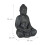 Grå Buddhastaty som ser vintage ut 70 cm 14