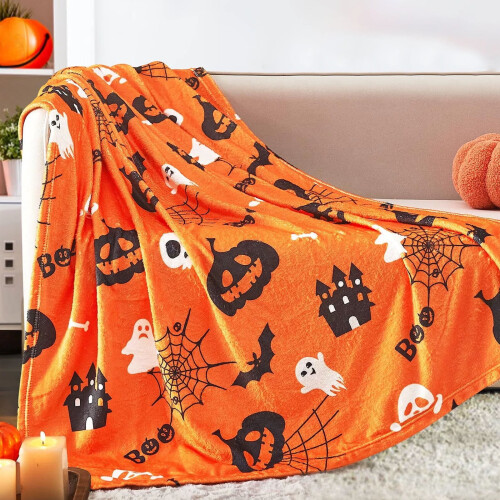 Halloween Throw Blanket Flannel 130x100cm