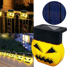 Solar Pumpkin Outdoor Lights, Halloween Decoration, 3 Pack