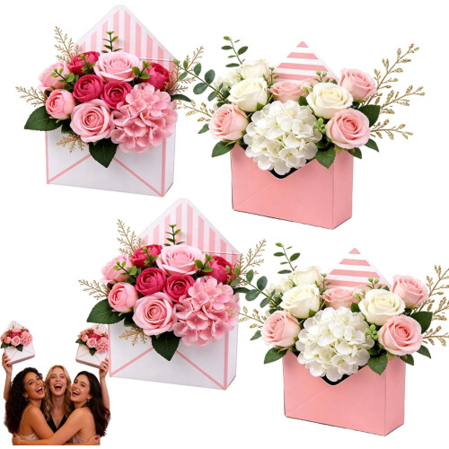 Valentine Envelope Box Pink 4pcs