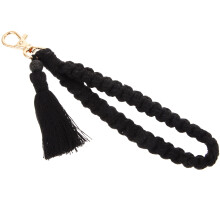Chaveiro/pulseira boêmia artesanal com borla