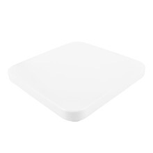 Rechteckige LED-Deckenleuchtenabdeckung, weißes PVC, 37 x 37 cm